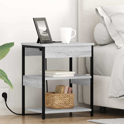 Armadio da Notte 2 pcs Grigio Sonoma 41 x 31 x 51 cm