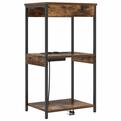 Armadio da Notte Rovere fumÃ© 41 x 31 x 76 cm Legno multistrato