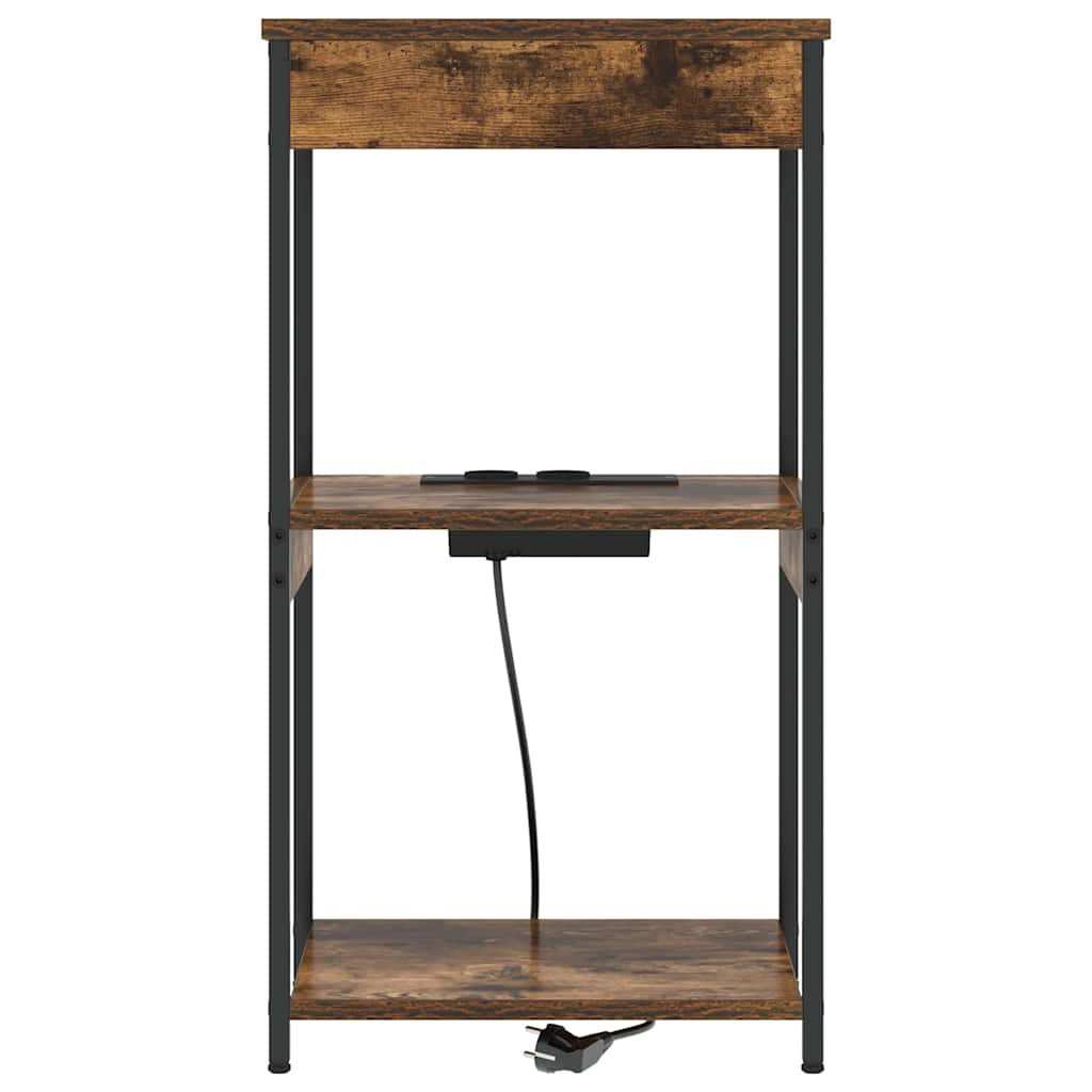 Armadio da Notte Rovere fumÃ© 41 x 31 x 76 cm Legno multistrato