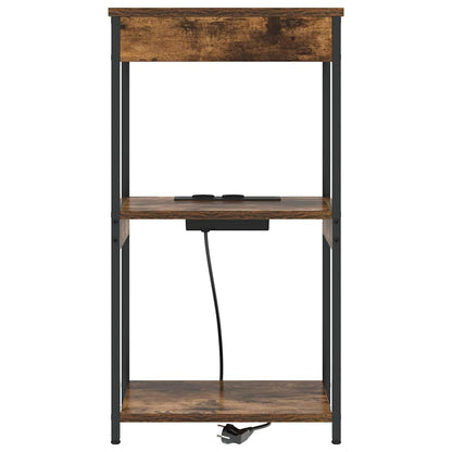 Armadio da Notte Rovere fumÃ© 41 x 31 x 76 cm Legno multistrato