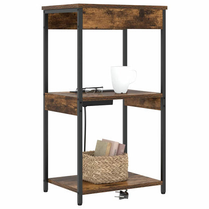 Armadio da Notte Rovere fumÃ© 41 x 31 x 76 cm Legno multistrato