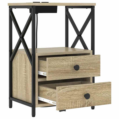 Armadio da Notte con cassetto Rovere Sonoma 40 x 31 x 60 cm
