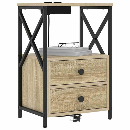 Armadio da Notte con cassetto Rovere Sonoma 40 x 31 x 60 cm