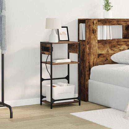 Armadio da Notte Rovere fumÃ© 40 x 27 x 76 cm Legno multistrato