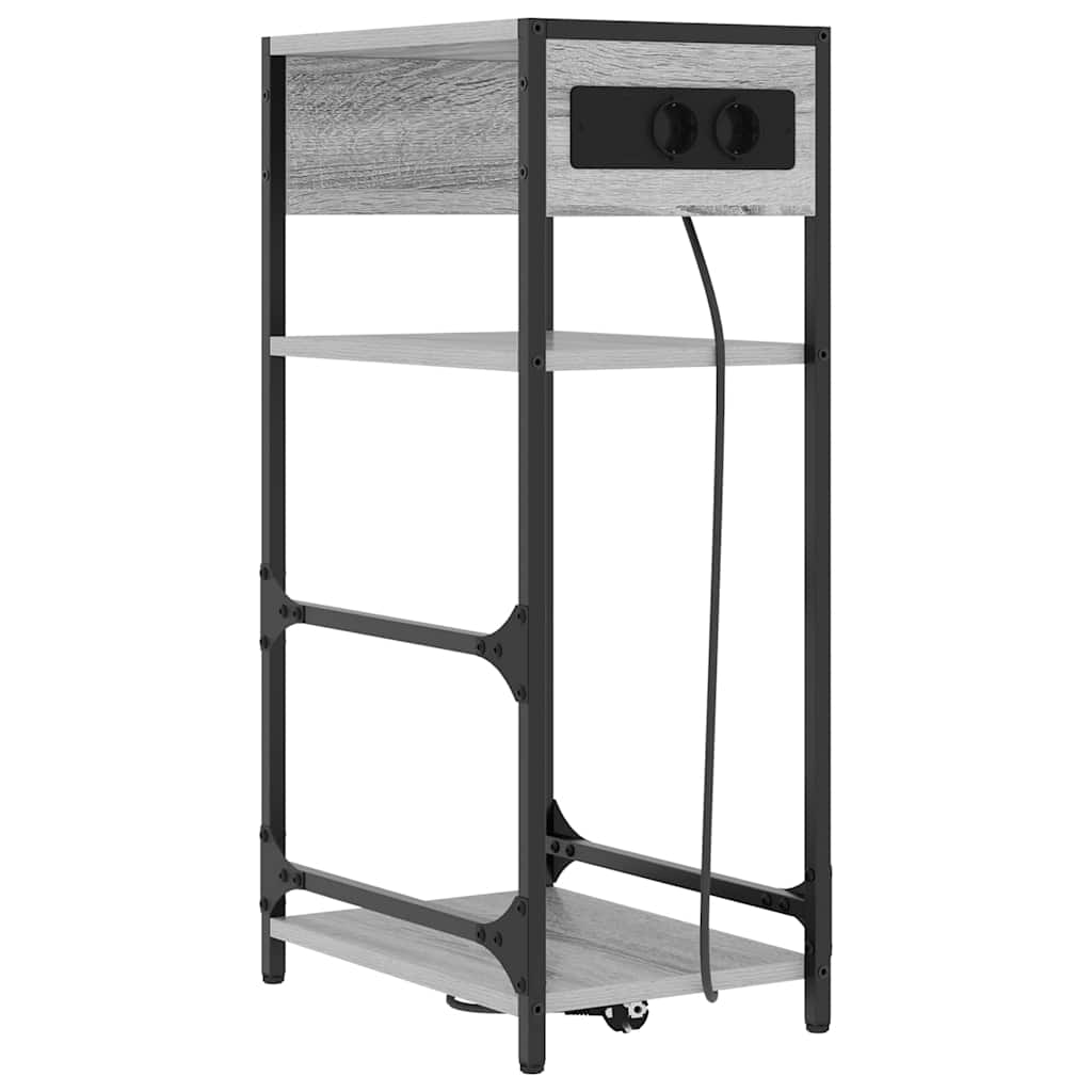 Armadio da Notte Grigio Sonoma 40 x 27 x 76 cm
