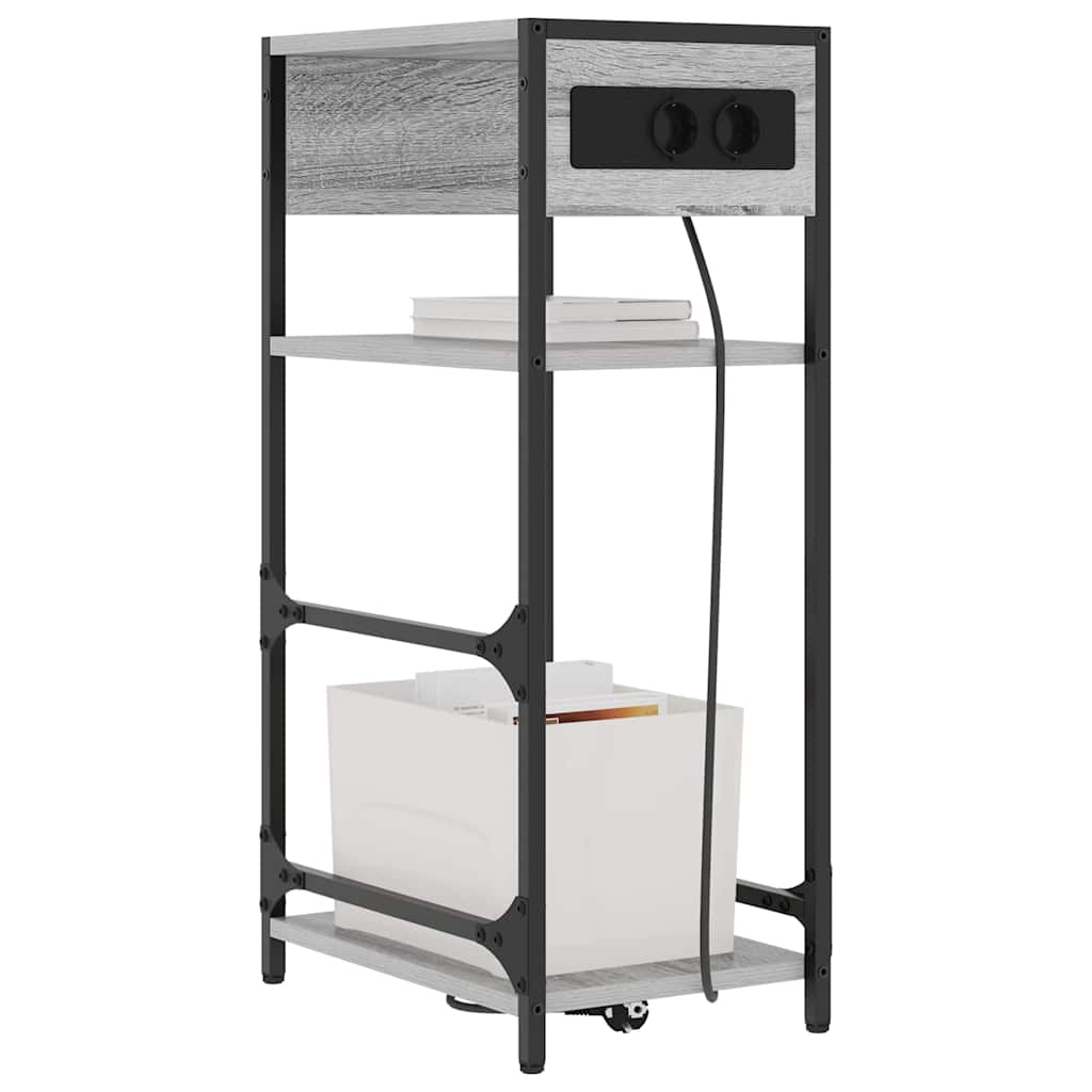 Armadio da Notte Grigio Sonoma 40 x 27 x 76 cm
