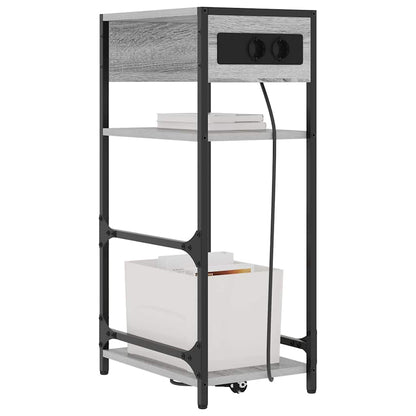 Armadio da Notte Grigio Sonoma 40 x 27 x 76 cm