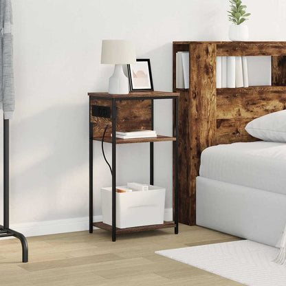Armadio da Notte Rovere fumÃ© 41 x 28 x 76 cm Legno multistrato