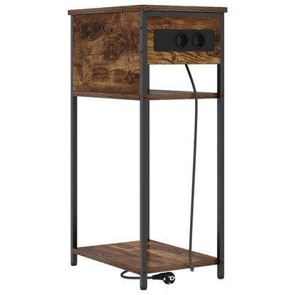 Armadio da Notte Rovere fumÃ© 41 x 28 x 76 cm Legno multistrato