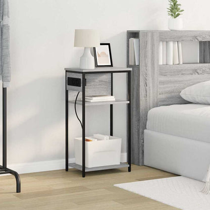 Armadio da Notte Grigio Sonoma 41 x 28 x 76 cm