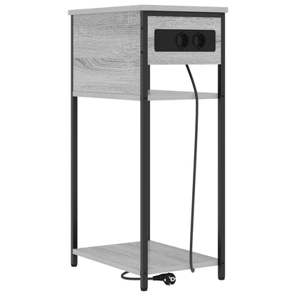 Armadio da Notte Grigio Sonoma 41 x 28 x 76 cm