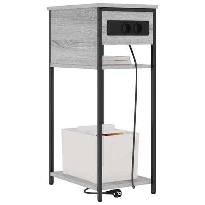 Armadio da Notte Grigio Sonoma 41 x 28 x 76 cm