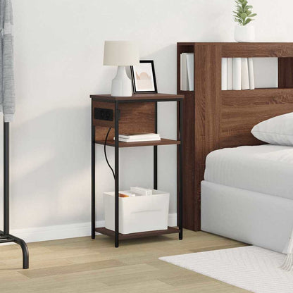 Armadio da Notte Rovere Marrone 41 x 28 x 76 cm