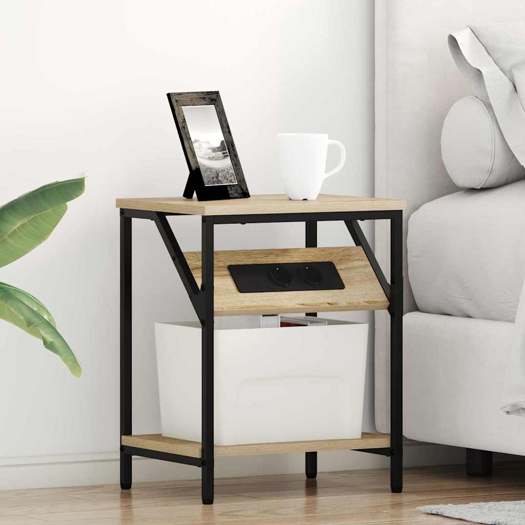 Armadio da Notte 2 pcs Rovere Sonoma 38 x 30 x 48 cm