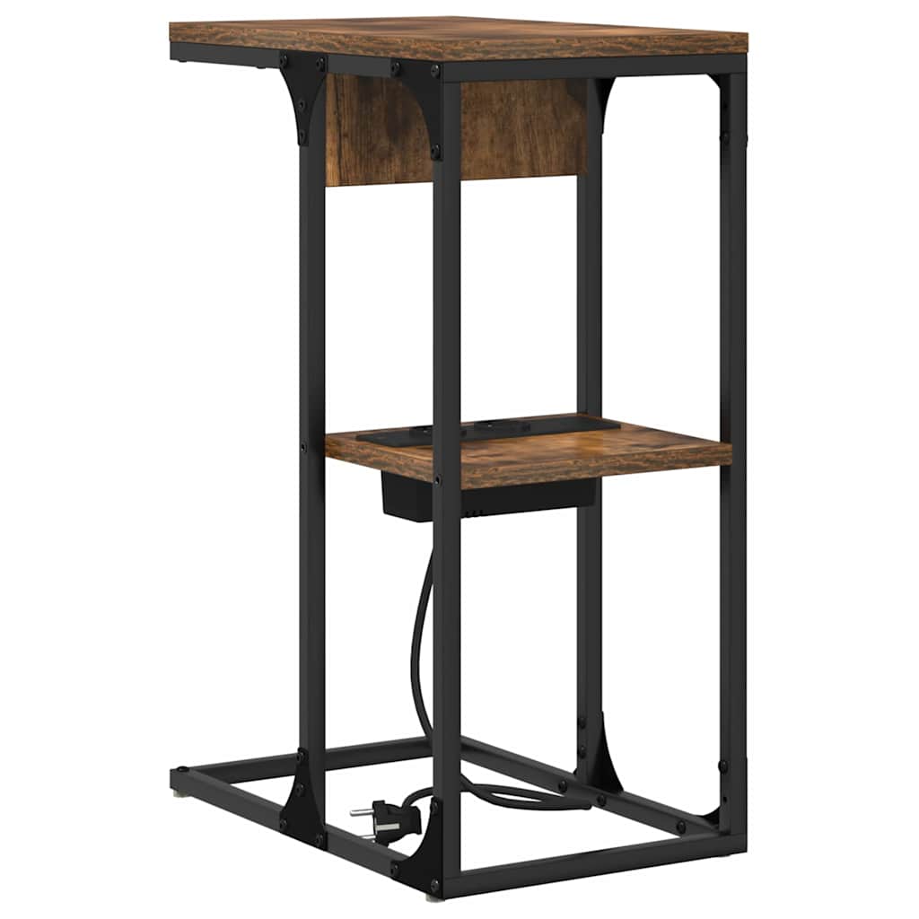 Armadio da Notte Rovere fumÃ© 41,5 x 26 x 60,5 cm