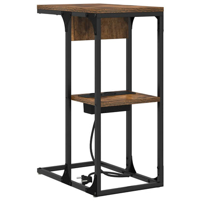 Armadio da Notte Rovere fumÃ© 41,5 x 26 x 60,5 cm