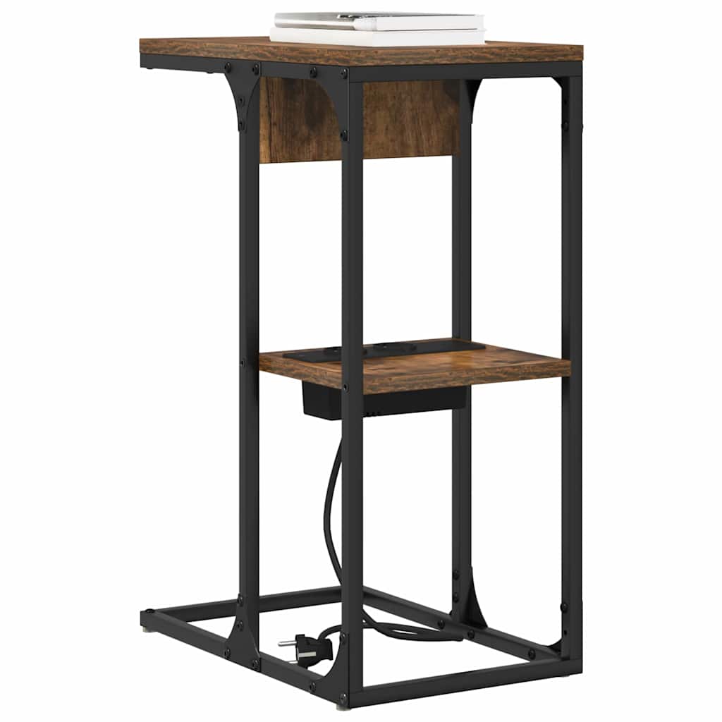 Armadio da Notte Rovere fumÃ© 41,5 x 26 x 60,5 cm
