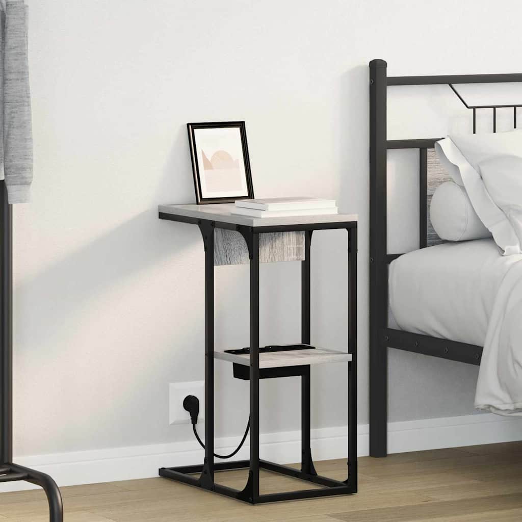 Armadio da Notte Grigio Sonoma 41,5 x 26 x 60,5 cm