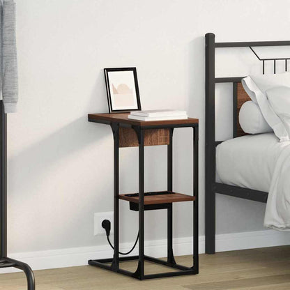 Armadio da Notte Rovere Marrone 41,5 x 26 x 60,5 cm