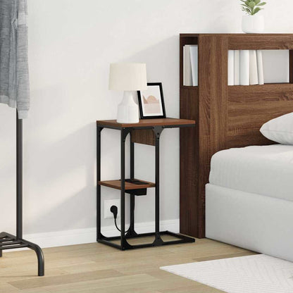 Armadio da Notte Rovere Marrone 41,5 x 26 x 60,5 cm