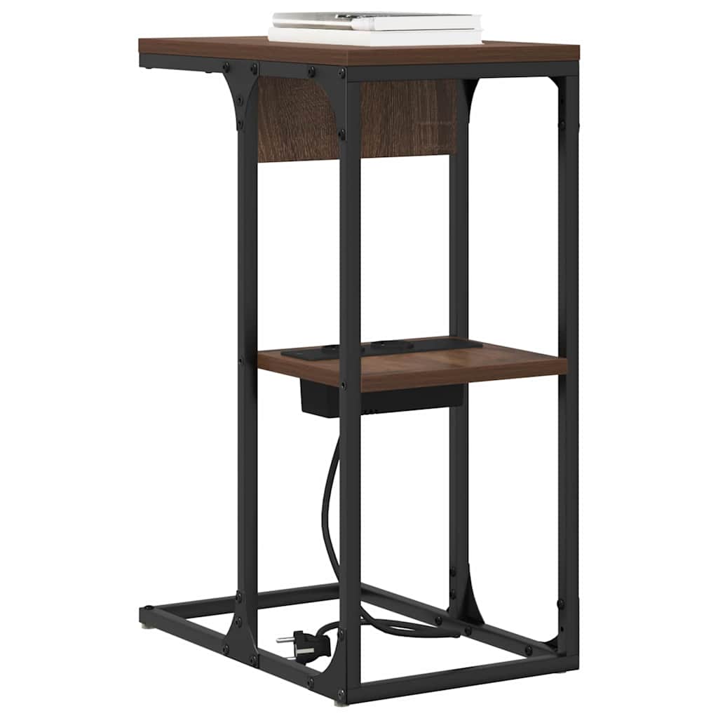 Armadio da Notte Rovere Marrone 41,5 x 26 x 60,5 cm