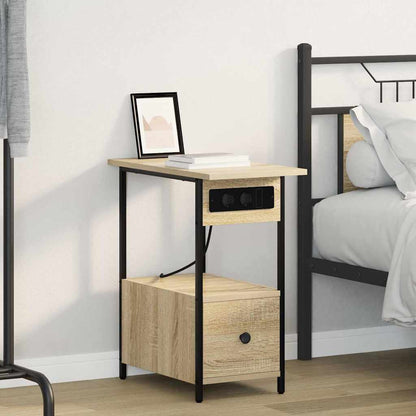 Armadio da Notte con cassetto Rovere Sonoma 60 x 30 x 61 cm