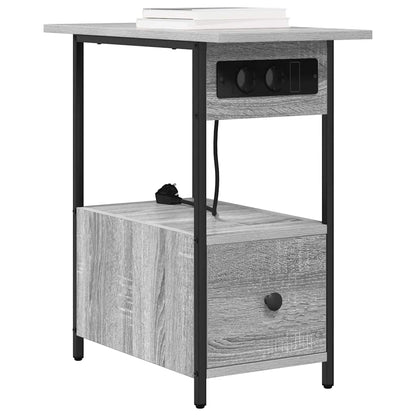Armadio da Notte con cassetto Grigio Sonoma 60 x 30 x 61 cm