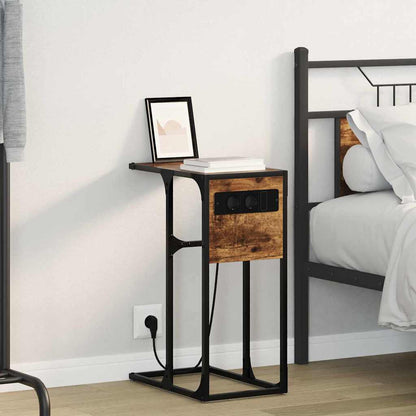 Armadio da Notte Rovere fumÃ© 41,5 x 26 x 60,5 cm