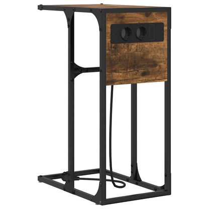 Armadio da Notte Rovere fumÃ© 41,5 x 26 x 60,5 cm