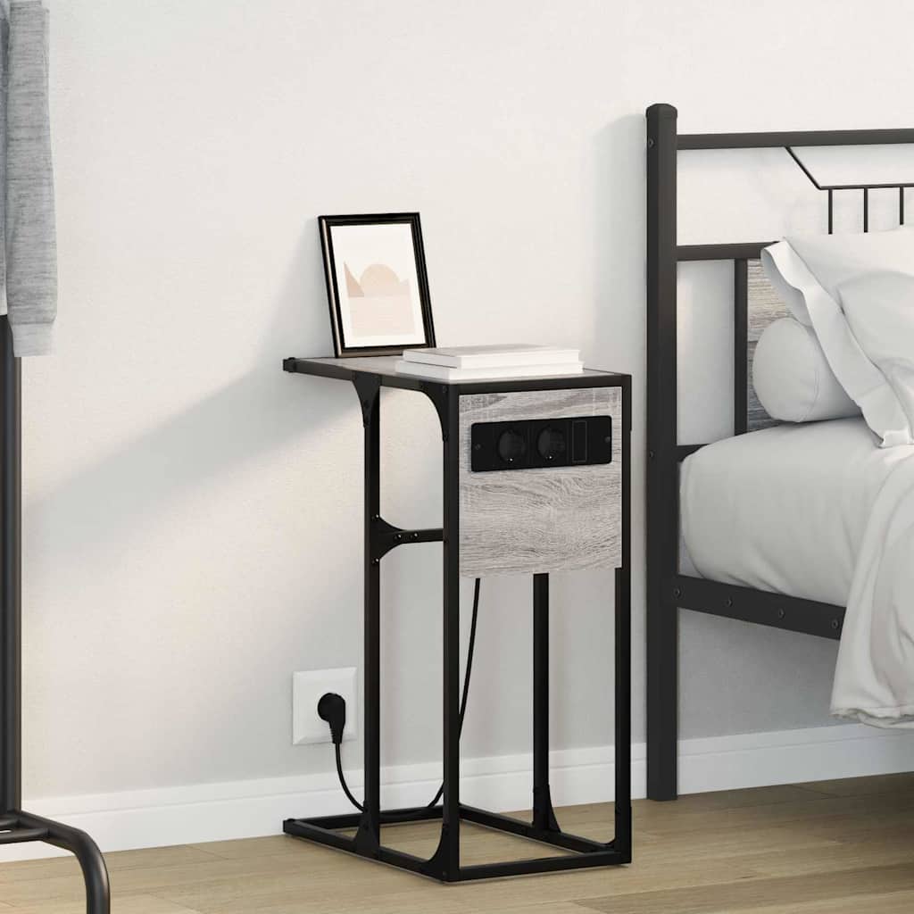 Armadio da Notte Grigio Sonoma 41,5 x 26 x 60,5 cm