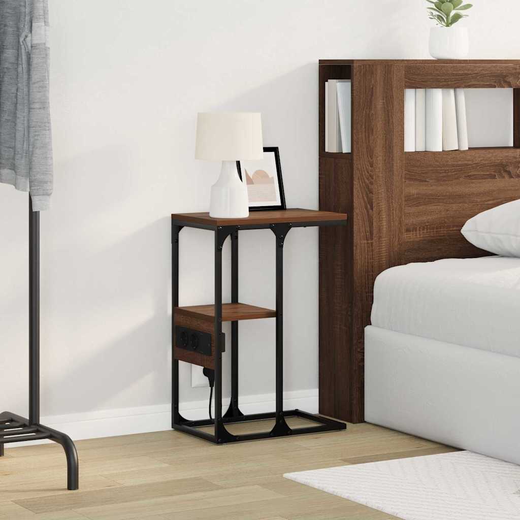 Armadio da Notte Rovere Marrone 41,5 x 26 x 60,5 cm