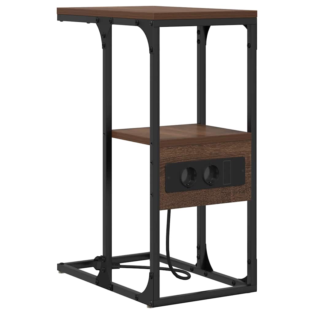 Armadio da Notte Rovere Marrone 41,5 x 26 x 60,5 cm
