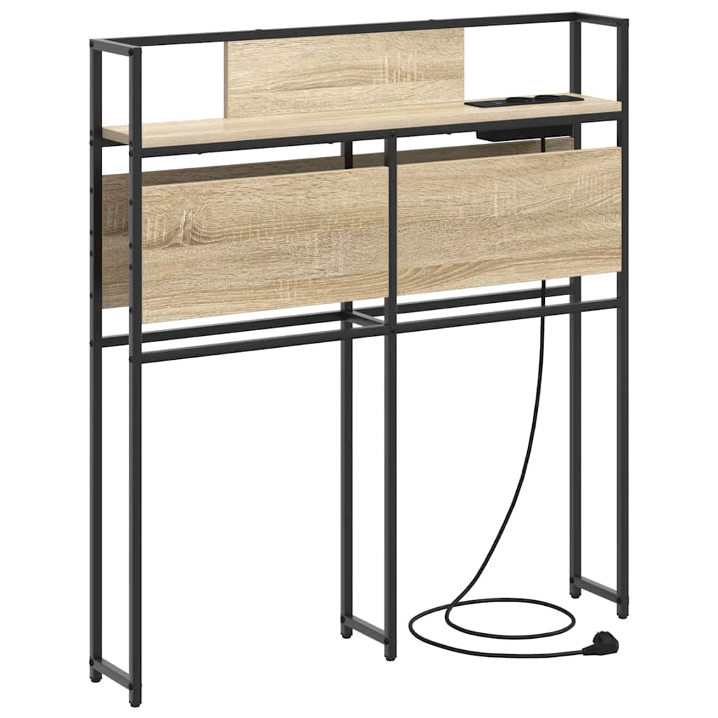 Testata contenitore rovere sonoma 75 cm Legno multistrato