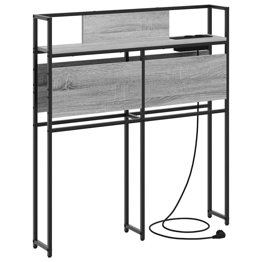 Testata contenitore Grigio sonoma 75 cm Legno multistrato