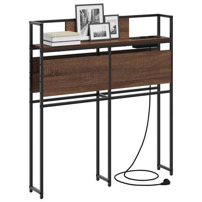 Testata contenitore Rovere marrone 75 cm Legno multistrato
