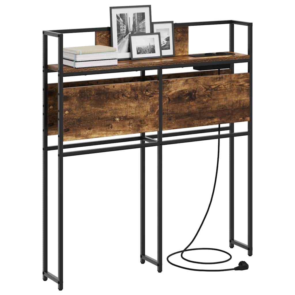 Testata contenitore Rovere fumo 80 cm Legno multistrato