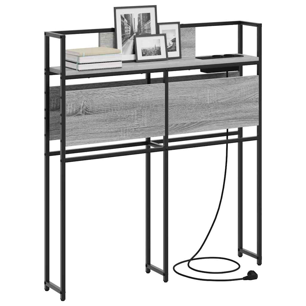 Testata contenitore Grigio Sonoma 80 cm Legno multistrato