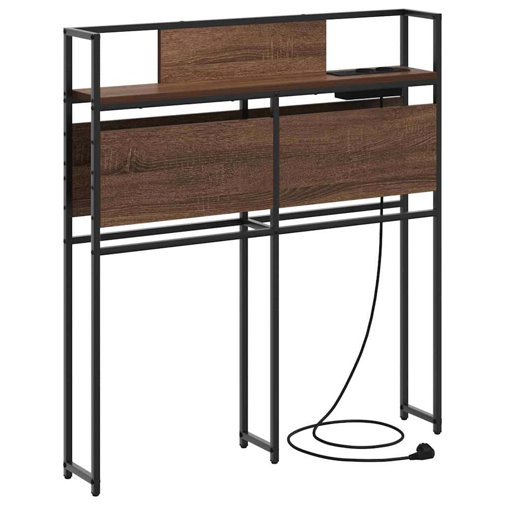 Testata contenitore Rovere marrone 80 cm Legno multistrato
