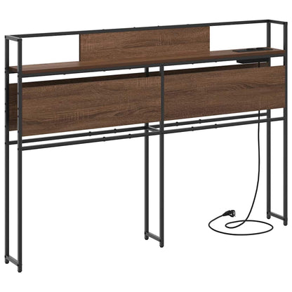Testata contenitore Rovere marrone 120 cm Legno multistrato