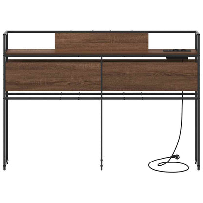 Testata contenitore Rovere marrone 120 cm Legno multistrato