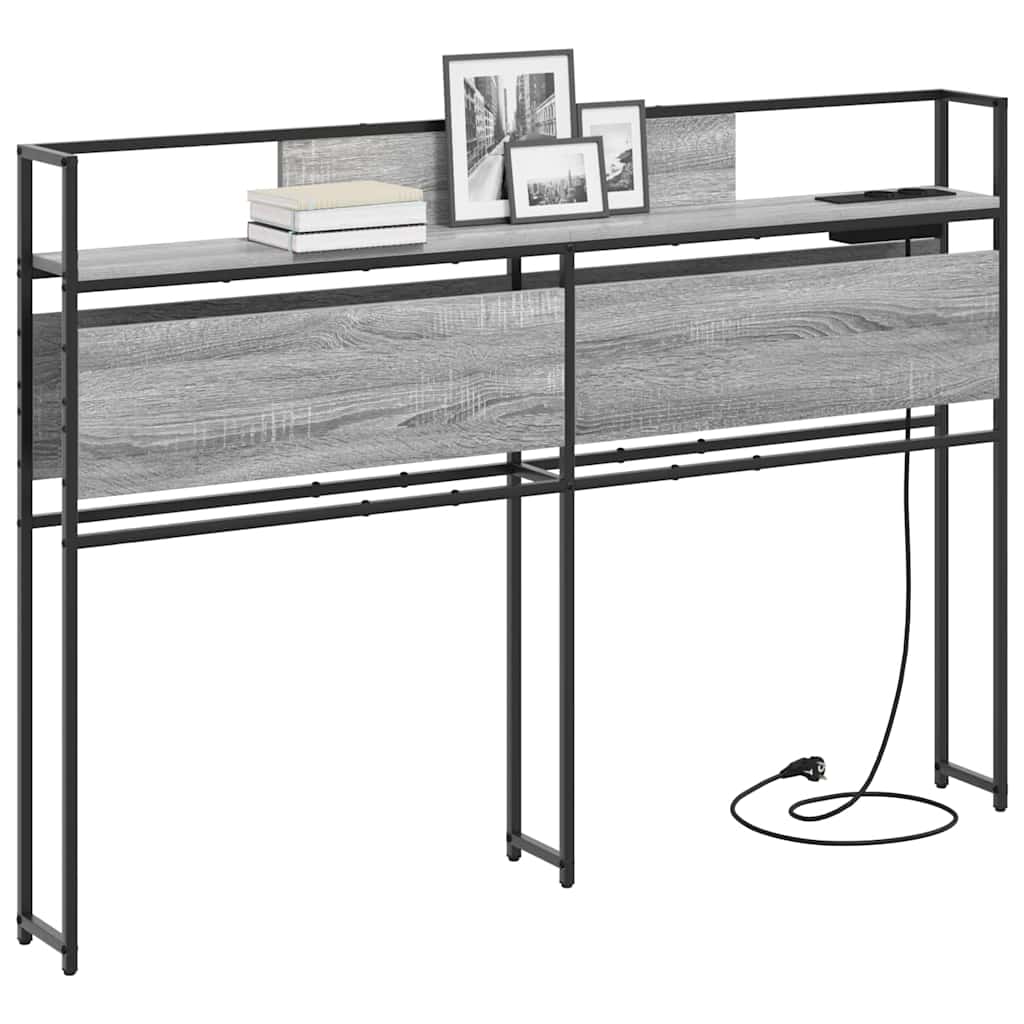 Testata contenitore Grigio Sonoma 135 cm Legno multistrato