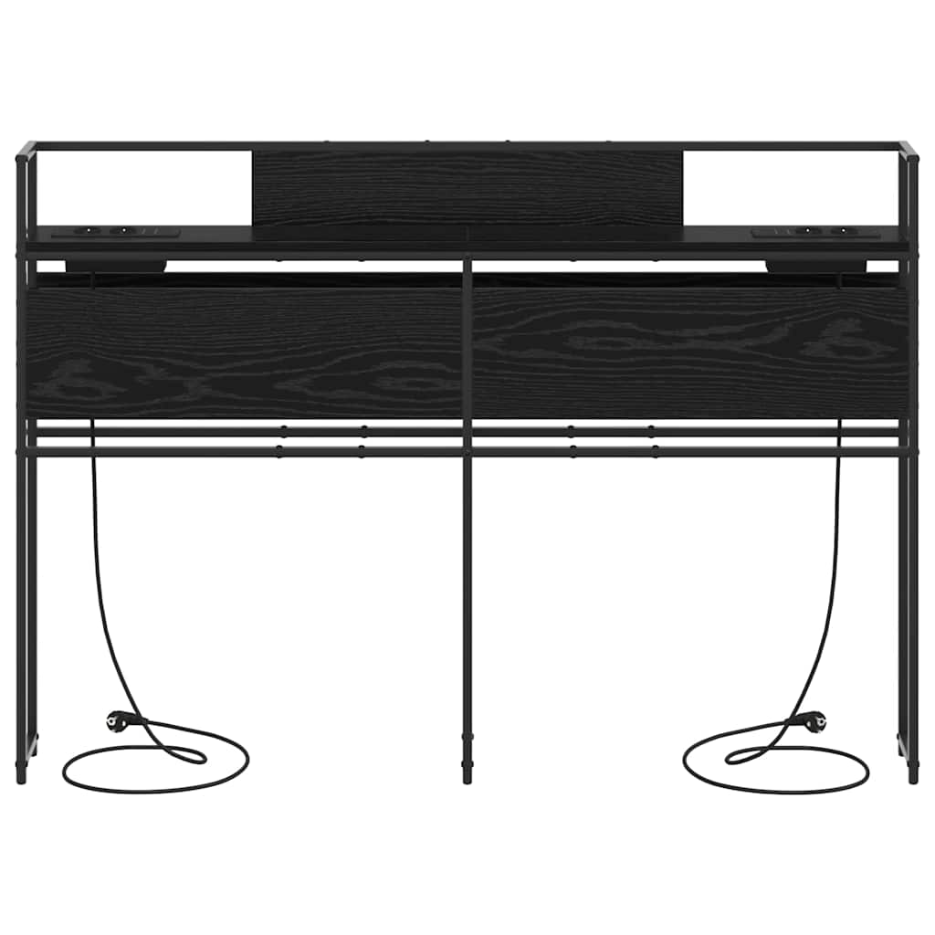 Testata contenitore Rovere Nero 140 cm Legno multistrato