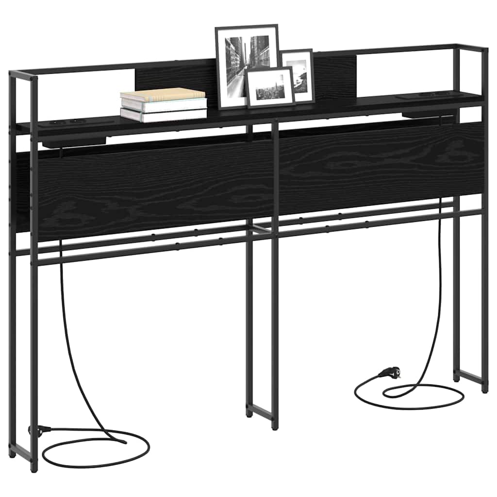 Testata contenitore Rovere Nero 140 cm Legno multistrato