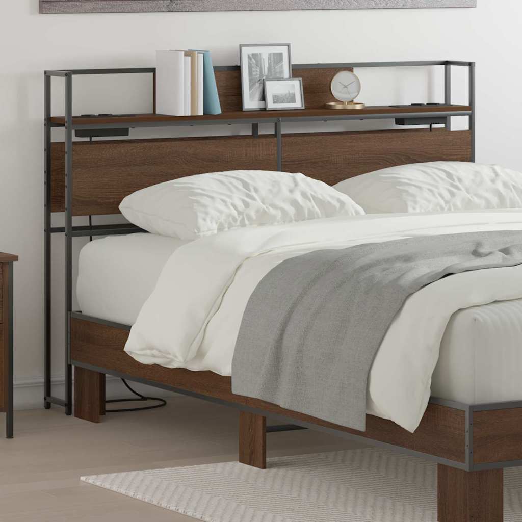 Testata contenitore Rovere marrone 140 cm Legno multistrato