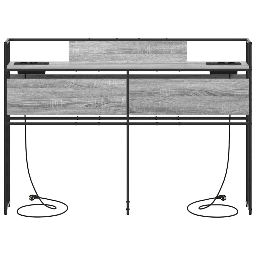 Testata contenitore Grigio sonoma 160 cm Legno multistrato