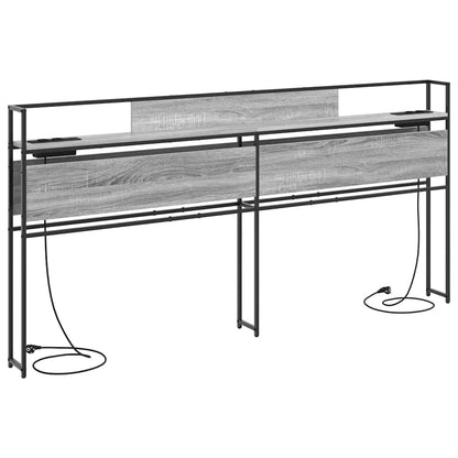 Testata contenitore Grigio sonoma 180 cm Legno multistrato