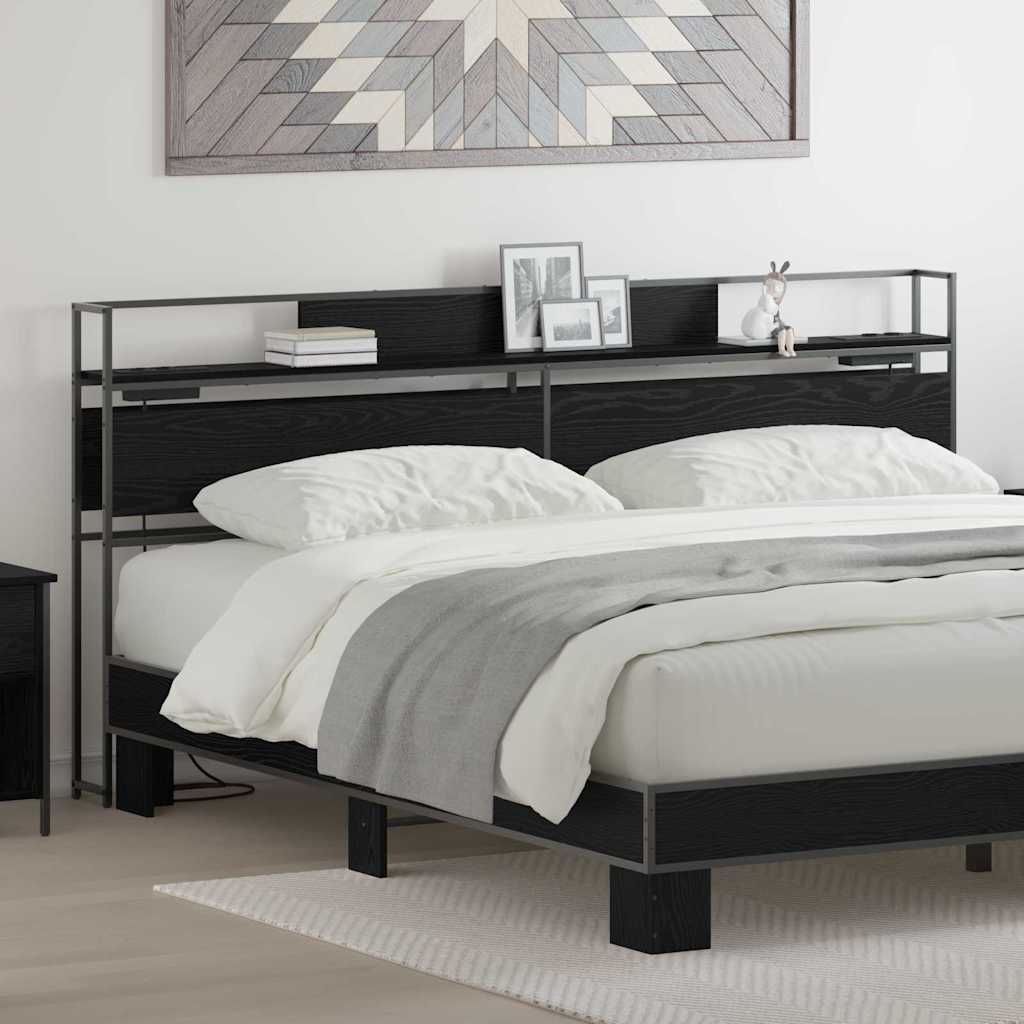 Testata contenitore Rovere Nero 200 cm Legno multistrato