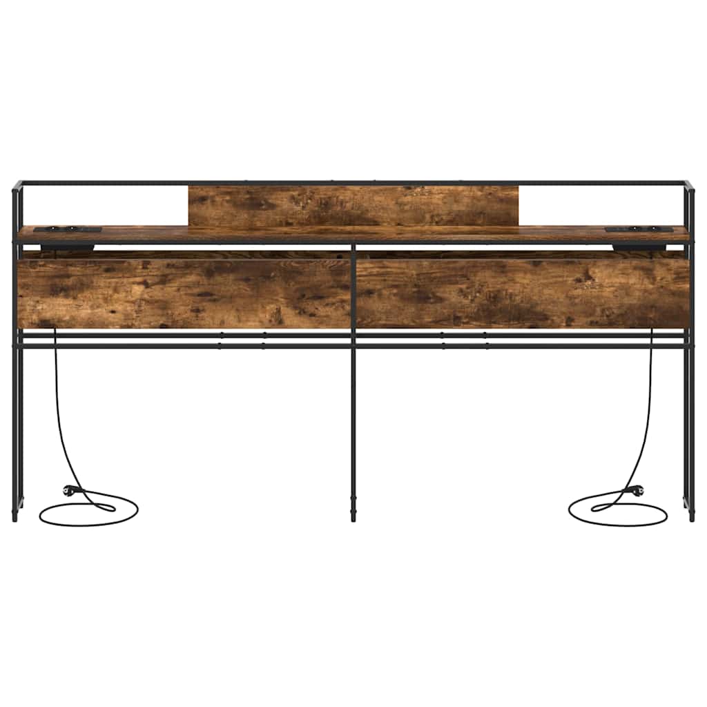 Testata contenitore Rovere fumo 200 cm Legno multistrato