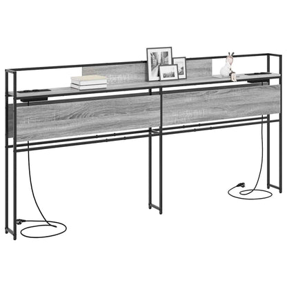 Testata contenitore Grigio sonoma 200 cm Legno multistrato