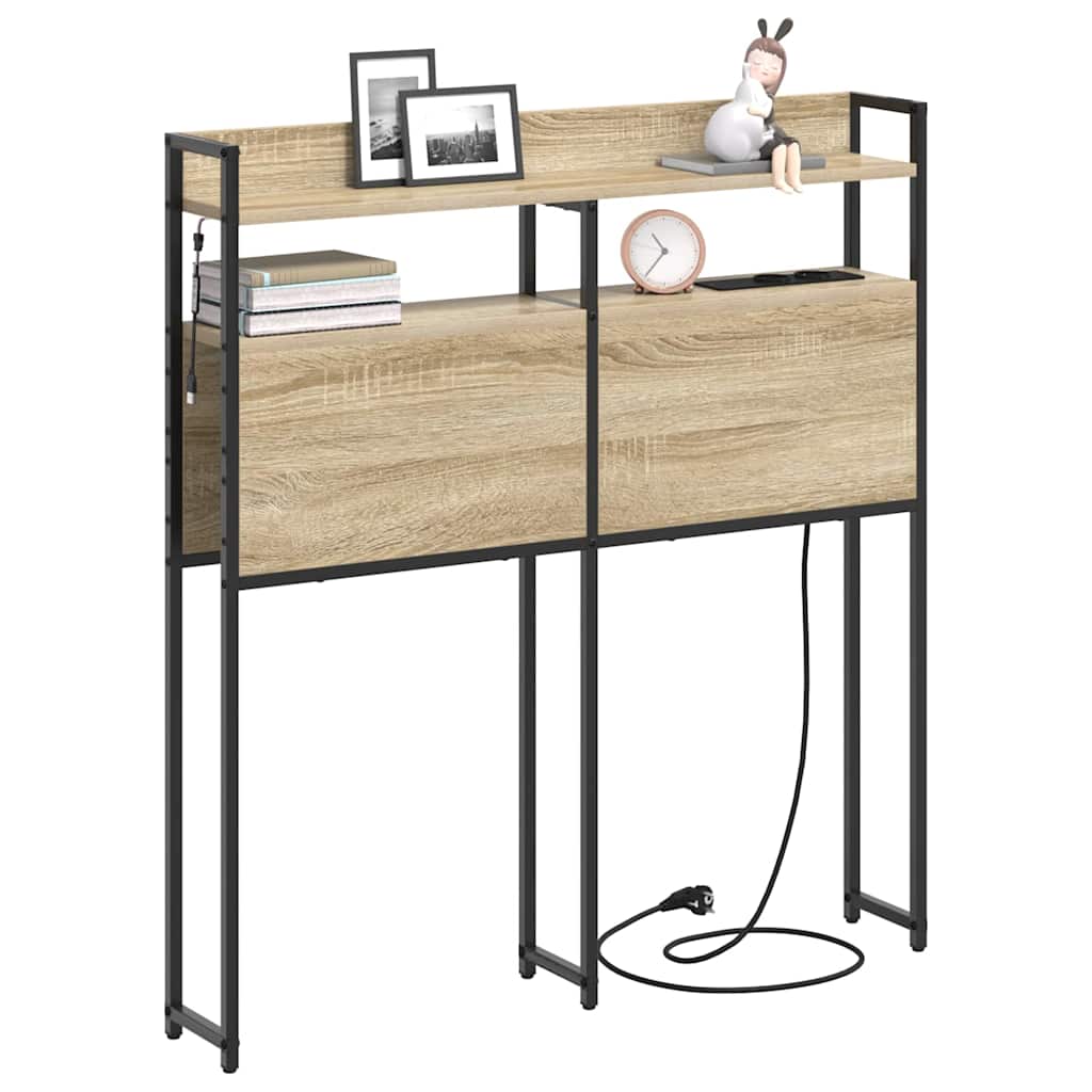 Testata contenitore rovere sonoma 75 cm Legno multistrato